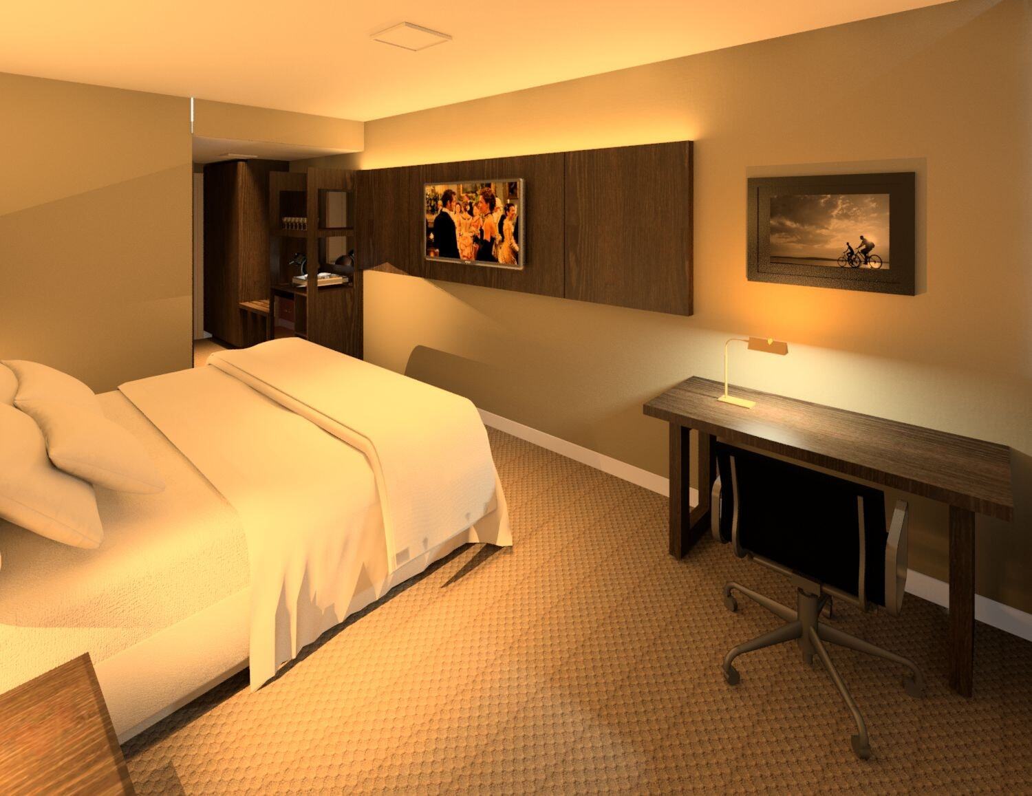 Transamerica Collection Goiania Ngoại thất bức ảnh A bedroom designed with the help of a computer.